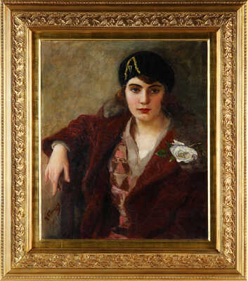 Кузнецов Николай Дмитриевич. Студентка с розой